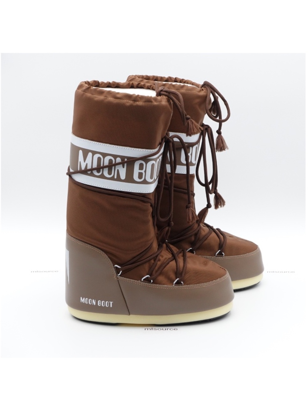 NEW Moon Boot Icon Nylon Snow Boots 80D1400440-M005 Shitake - Picture 2 of 16